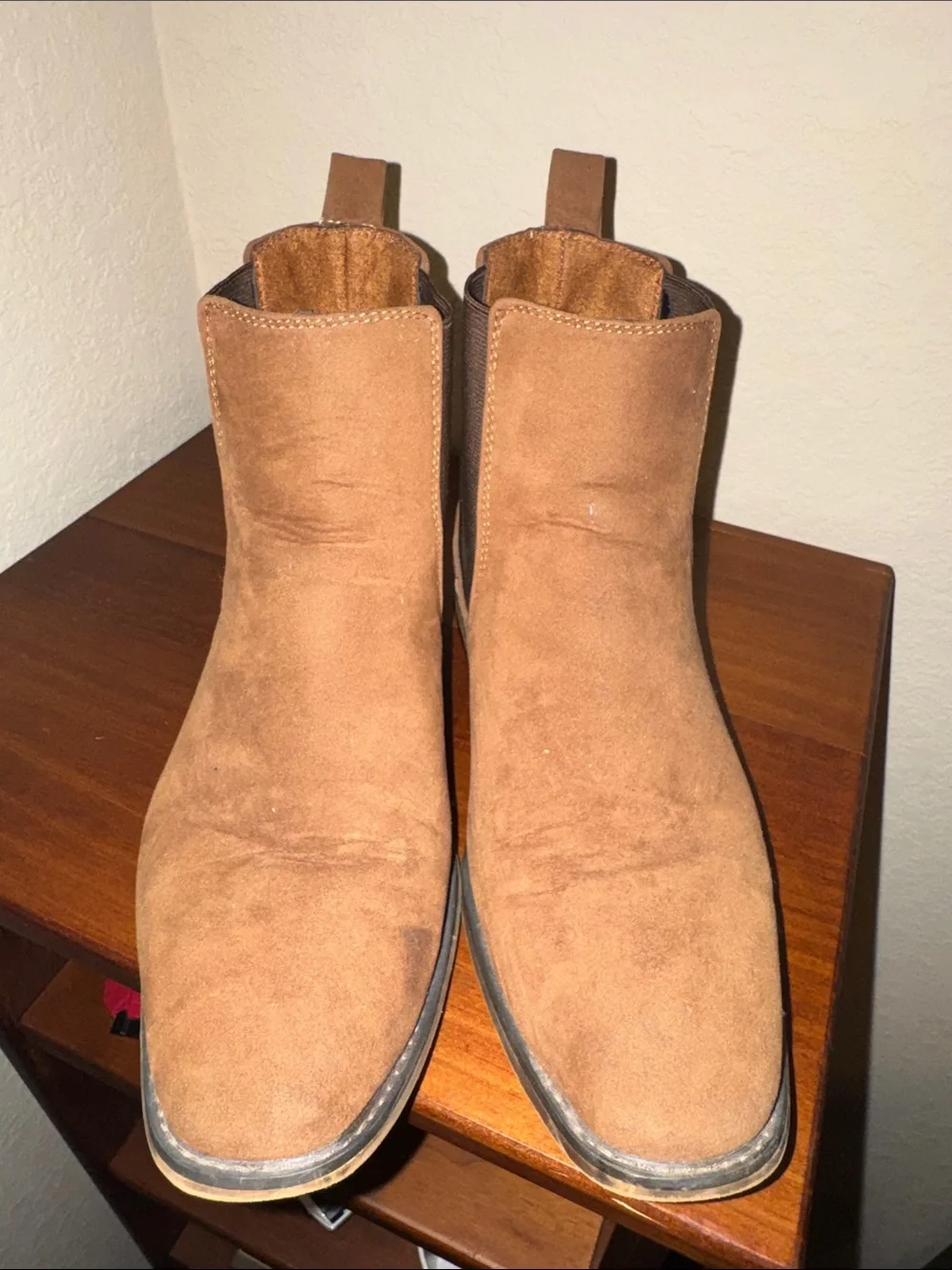 Men's Brown Suede Chelsea Boots - Stylish Slip-On Ankle Boots